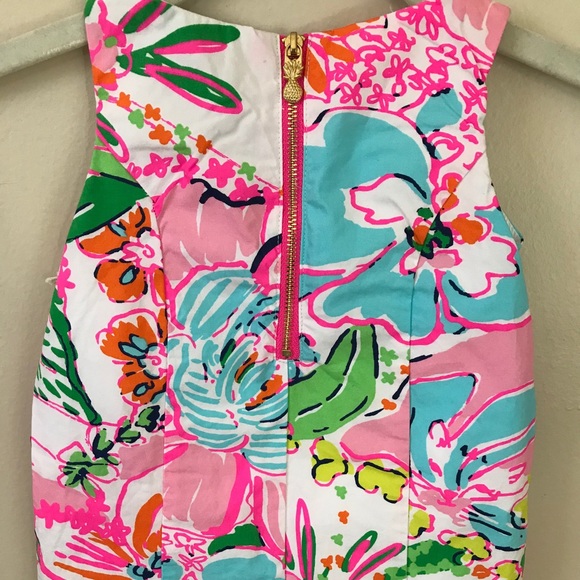 Lilly Pulitzer Baby Dress 12M Floral Tropical Bloomers NWT - Picture 3 of 4